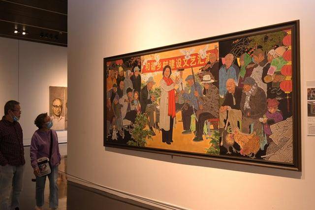 到郑州美术馆看新展喽！第十四届河南省美术作品展览综合画种作品展开幕