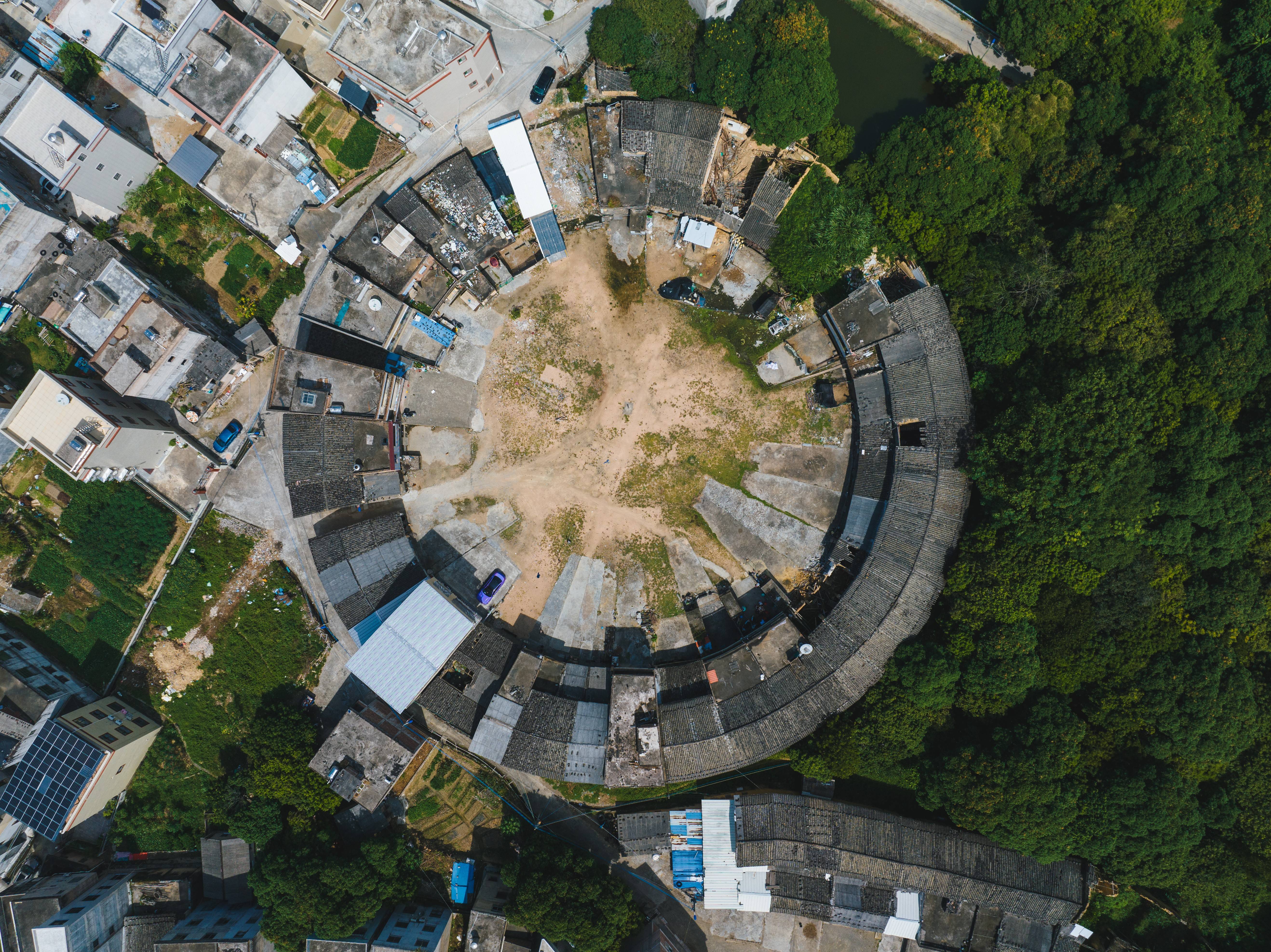 搜狐第十届（2024）中国无人机影像大赛最佳航拍（组图）：土楼变迁
