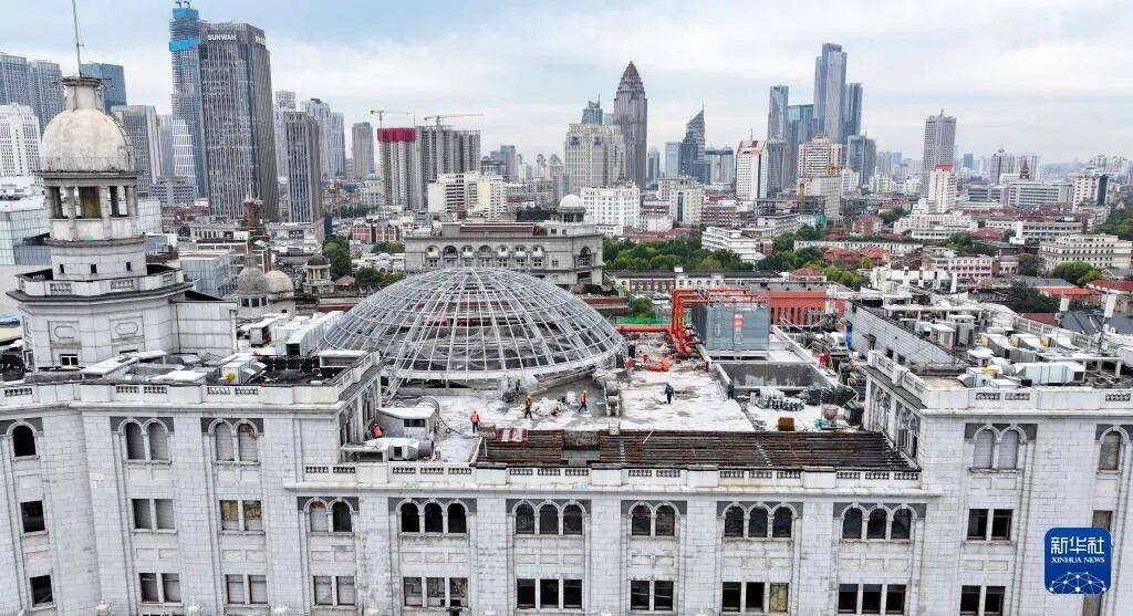 [组图]天津劝业场保护修缮工程完成外立面修复